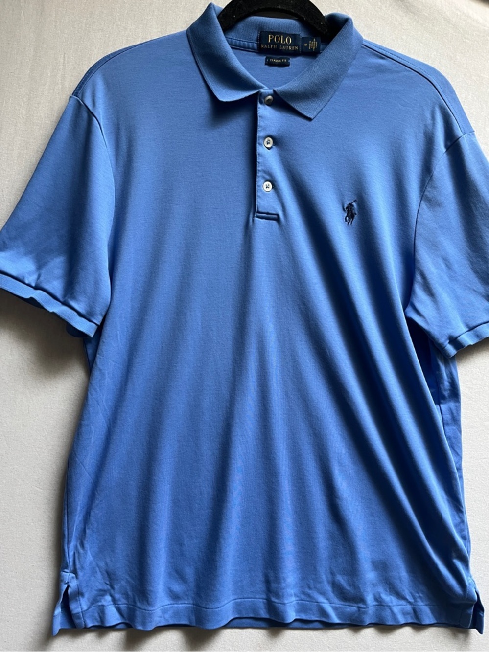 Ralph Lauren Polo Shirt Classic Fit with Navy Pony Sz M